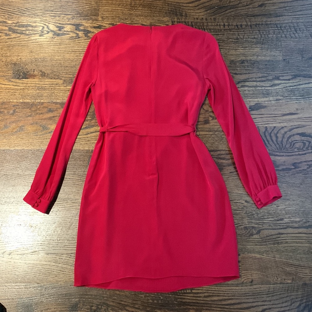 Trina Turk sz 2 red long sleeve dress - Picture 5 of 9